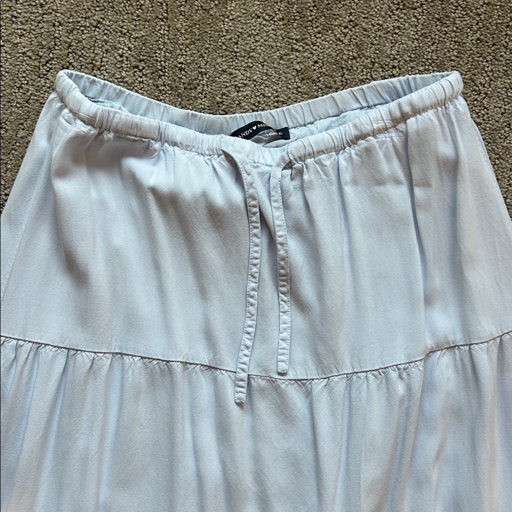 Brandy Melville Light Blue Tiered Maxi Skirt - Picture 4 of 7